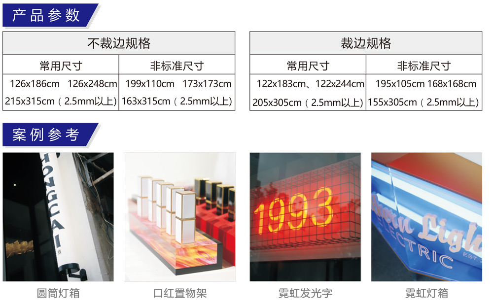 Cast acrylic plate